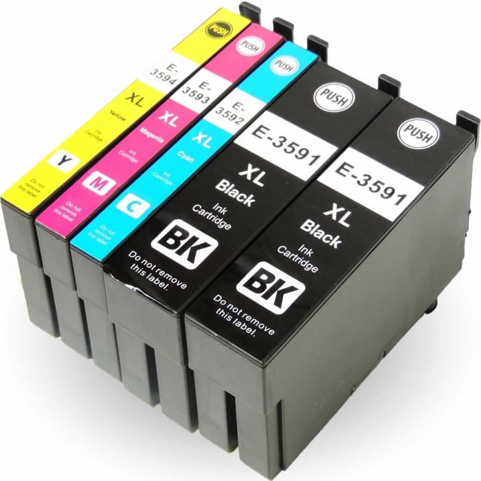 Tinte Kompatibel 5er Set Epson T3596, 35XL  f&uuml;r...