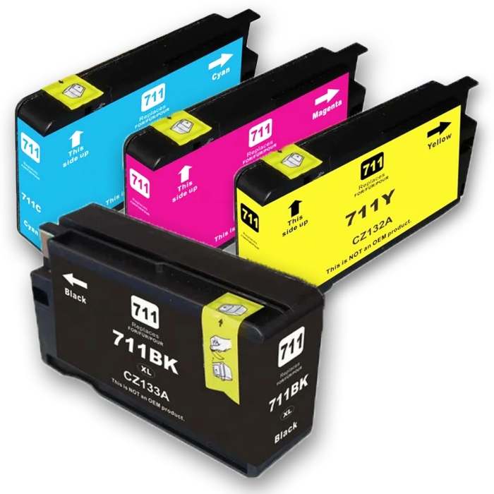 Kompatibel 4er Set HP 711XL Druckerpatronen Tinte von...