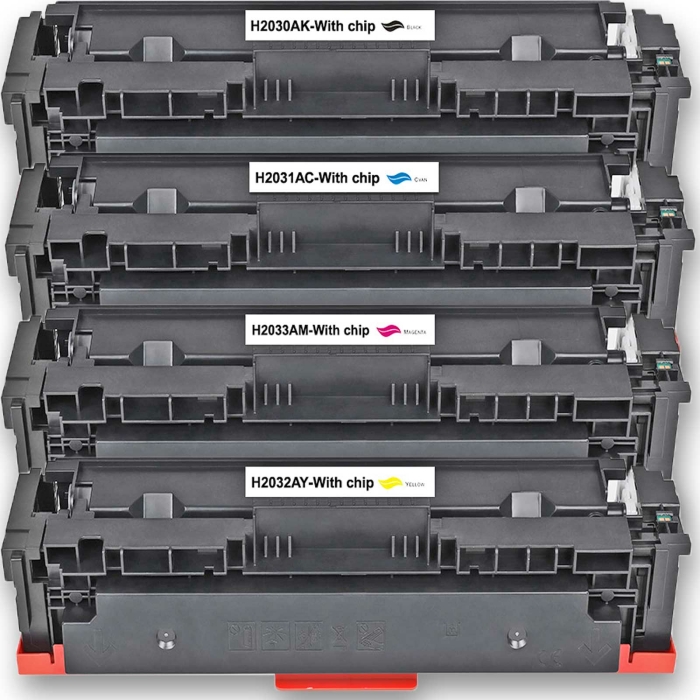 Kompatibel 4er Tonerset für HP Color LaserJet Pro MFP M 478 fdn (415A) Tonerkassetten für MFP-M478fdn Drucker