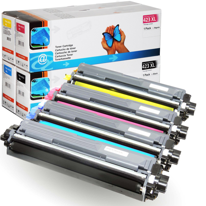 D&amp;C TN-423 Toner-Set Kompatibel f&uuml;r Brother...